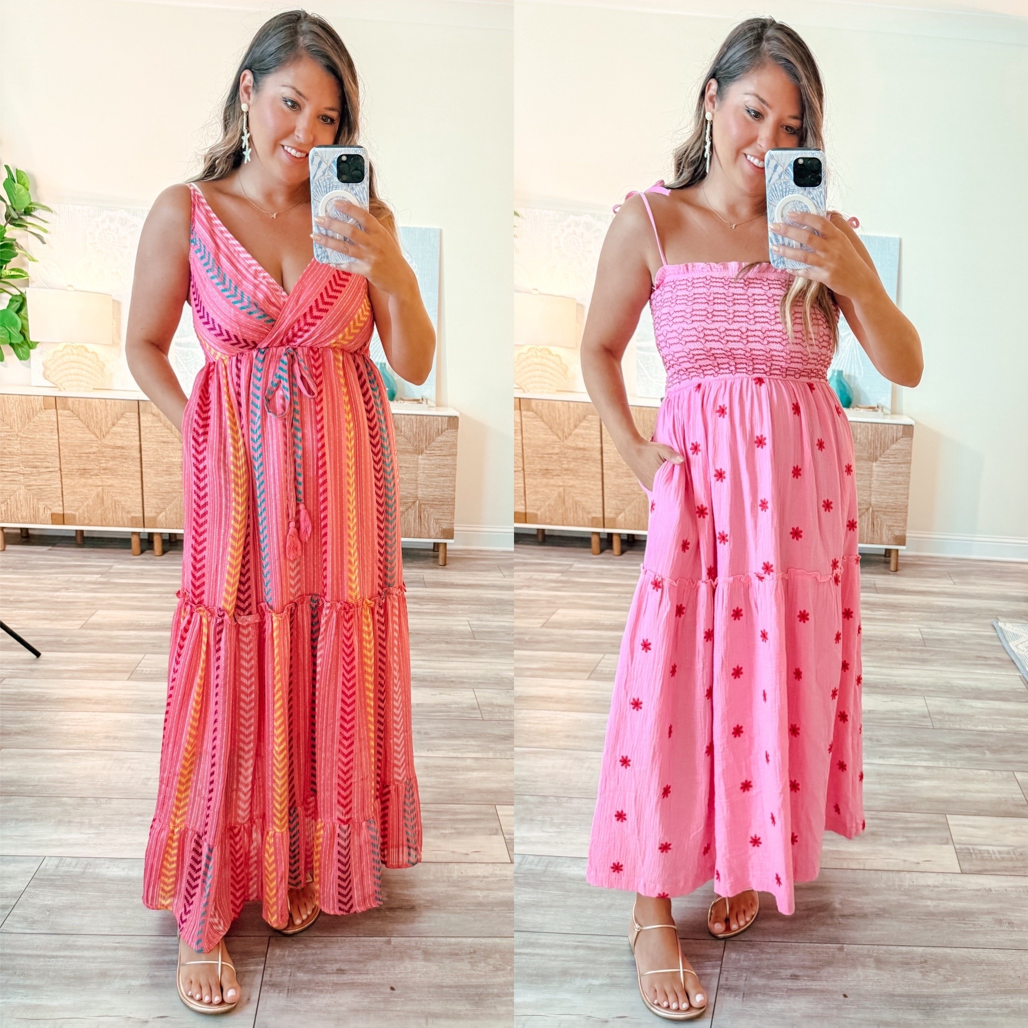 Summer maxi dresses, vacation dresses, Resortwear, pink dresses, cruise outfits

#LTKTravel