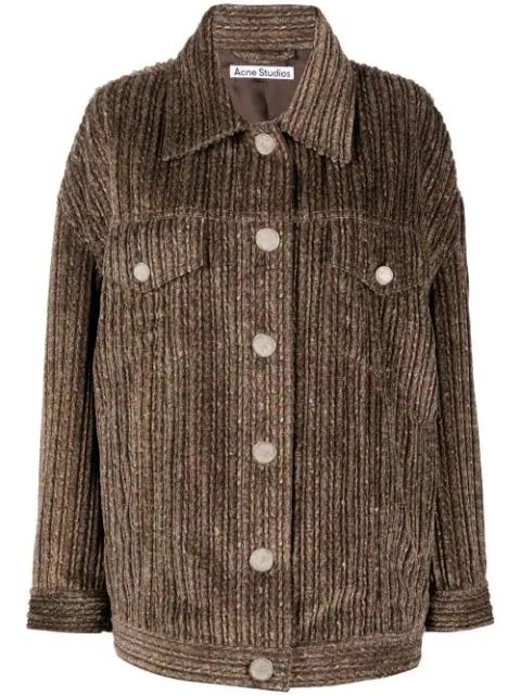 Acne Studios Oversized Corduroy Jacket - Farfetch | Farfetch Global