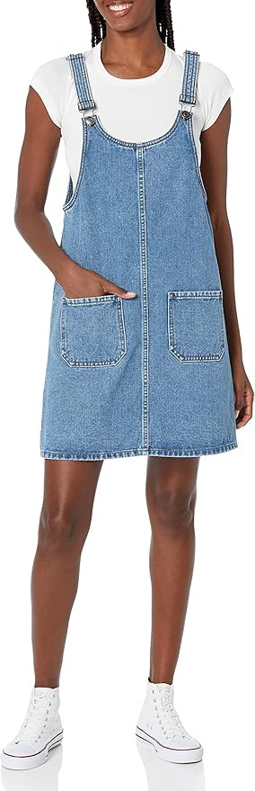 Goodthreads Women's Denim Overall Dress | Amazon (US)