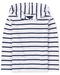 Baby And Toddler Boys Long Sleeve Striped Hoodie Top | The Children's Place