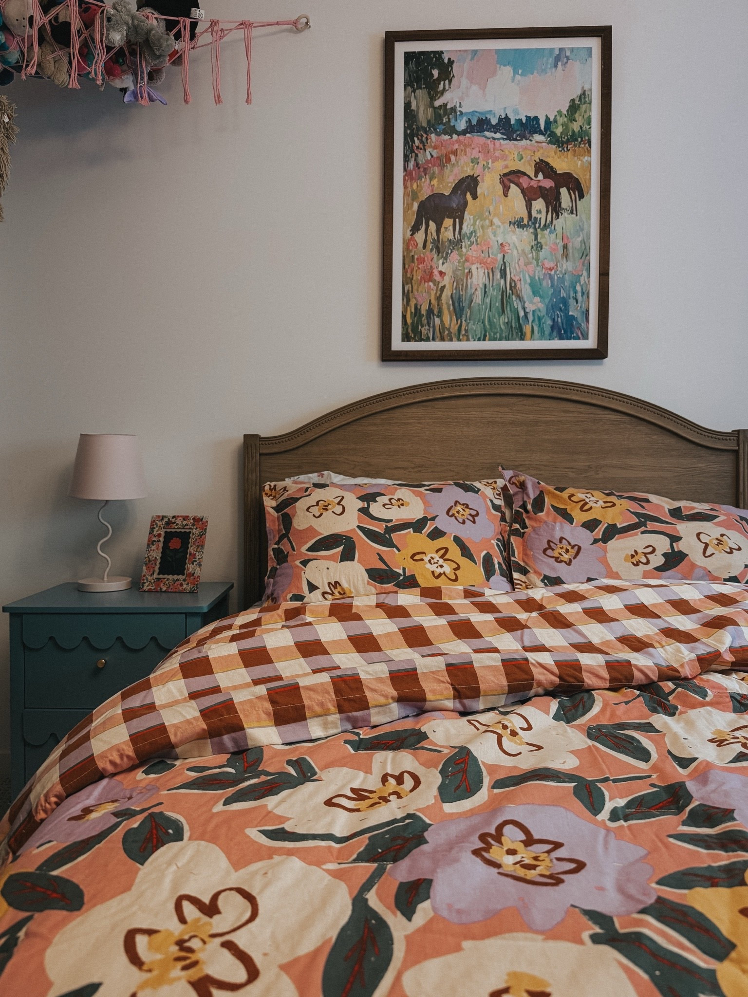 My nieces room sources! Her wood bed with patterned bedding and all the accessories to finish off the room. Girls room, lamp, rug, bed, bedding, art you name it we got it!

#LTKHome #LTKSaleAlert #LTKKids