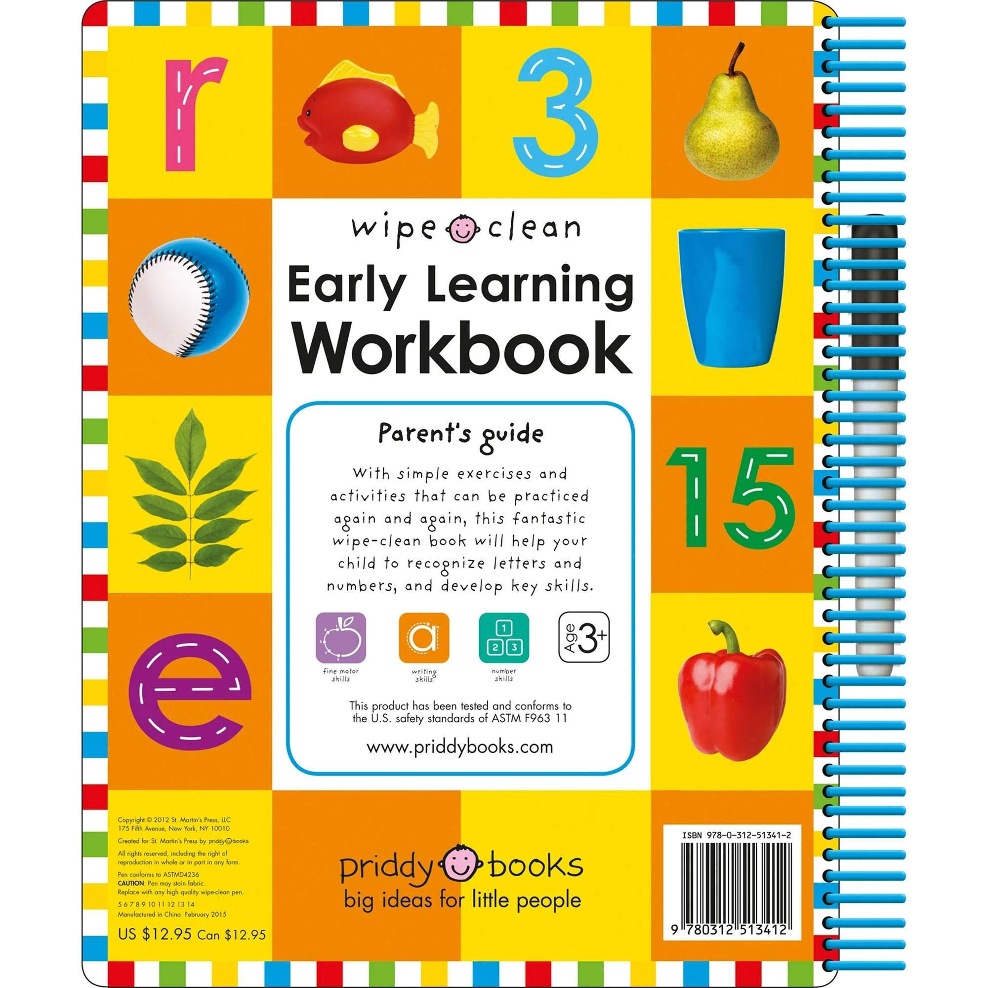 Wipe Clean Learning Books: Wipe Clean: Early Learning Workbook (Other) | Walmart (US)