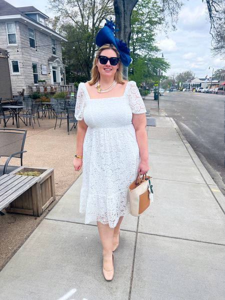 Easter kicks off the official start of white dress season💙 My look is perfect for spring and summer and it’s on sale 🙌 I am wearing the xxl 

#LTKsalealert #LTKplussize #LTKSeasonal