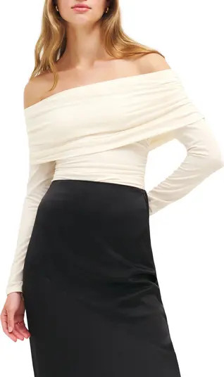 Florentina Draped Off the Shoulder Knit Top | Nordstrom