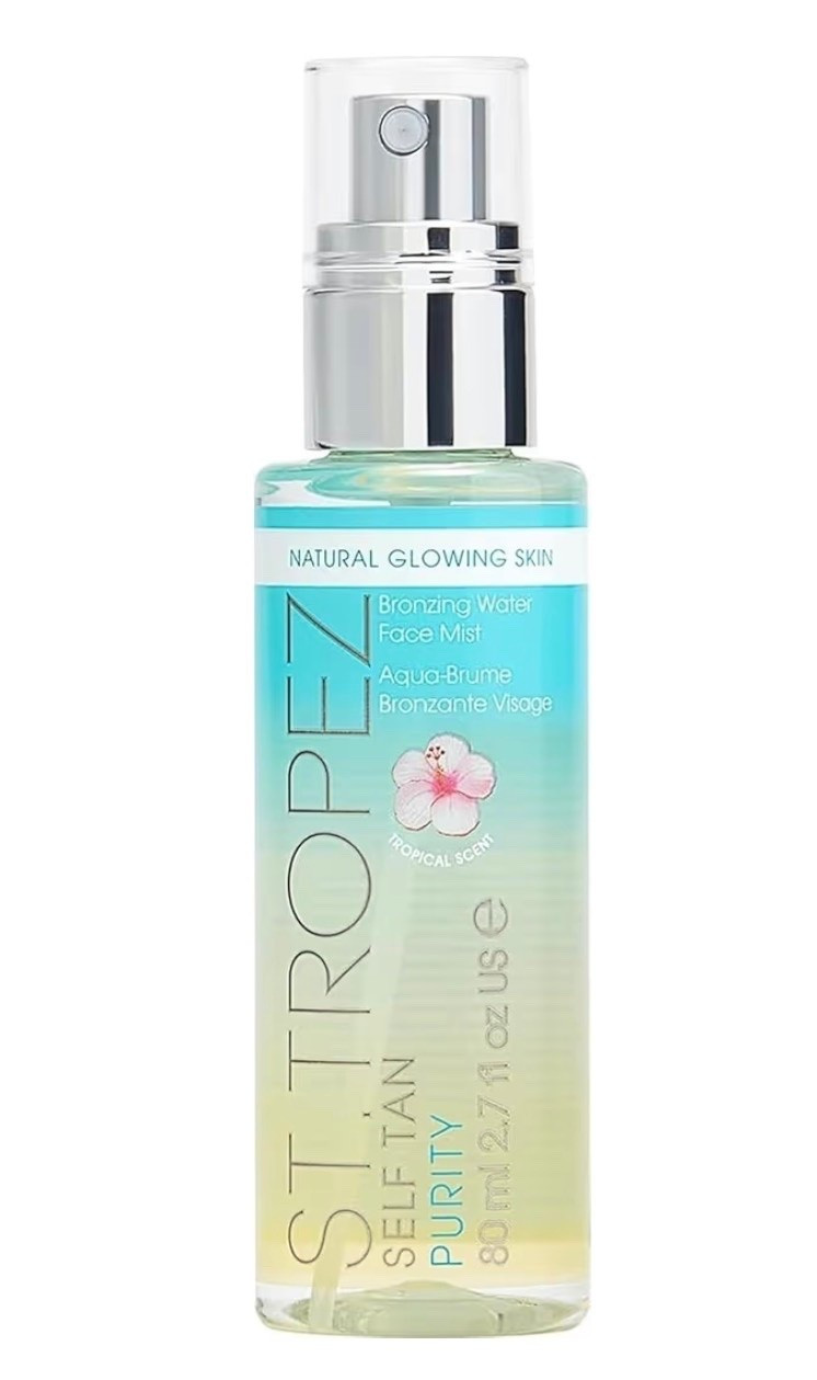 My newest obsession! This St Tropez self tanning mister spray is so lovely and adds a light sun-kissed glow to your face in the morning! I spray it on after washing my face, let it dry for 5 seconds, then proceed to add sunscreen, moisturizer and do my usual makeup routine right on top! It also smells amazing, not like other self tanners! ☀️ it’s a must!

#LTKmomlife #LTKgrwm #LTKmorningroutine