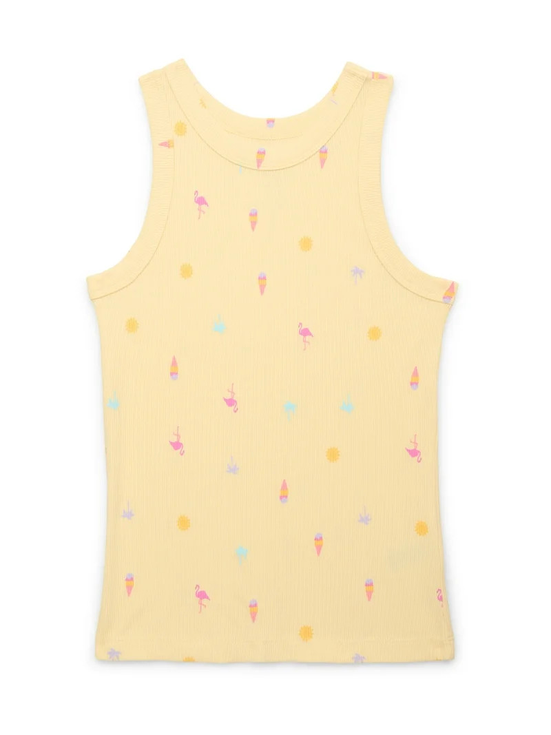 Wonder Nation Girls Kid Tough Ribbed Tank Top, Sizes 4-18 & Plus | Walmart (US)