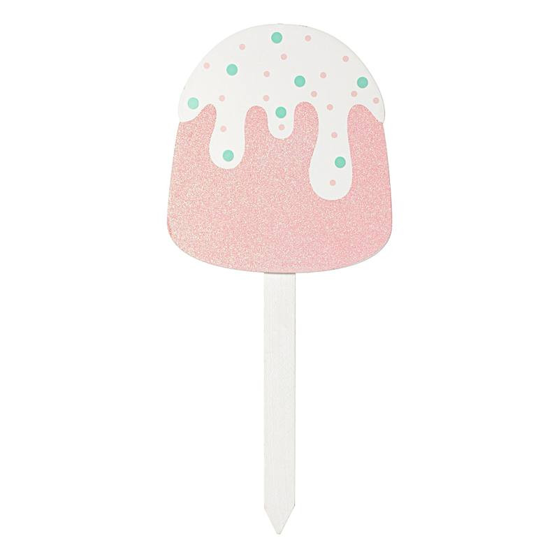 Mrs. Claus' Bakery Pink Gumdrop Yard Stake, 16" | At Home
