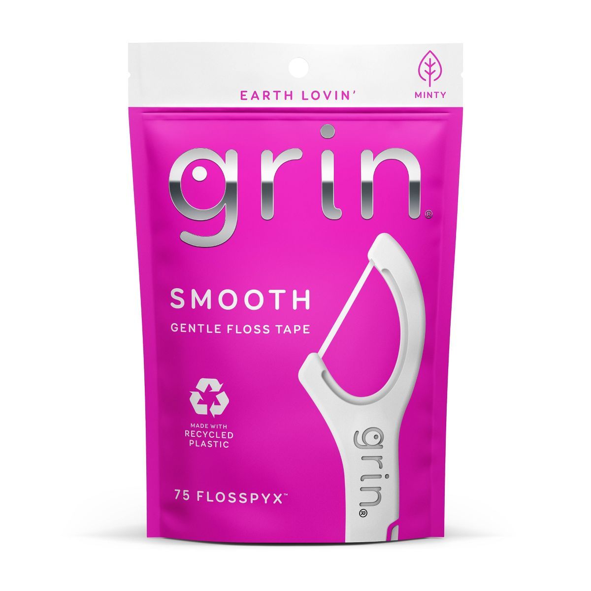 Grin Oral Care Smooth Flosspyx - Minty - 75ct | Target