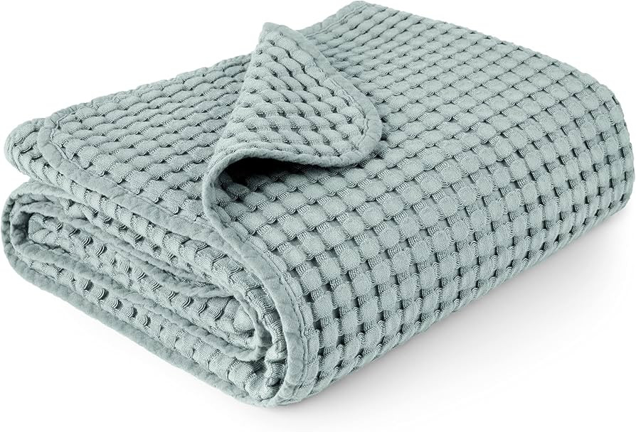 Konssy Waffle Baby Blankets, Nursery Blankets for Boys Girls, Swaddle Blankets Neutral Soft Light... | Amazon (US)