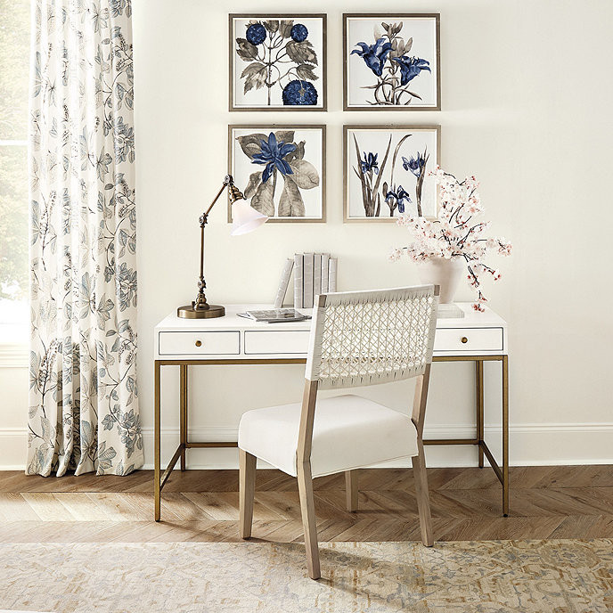 Edith Modern White Desk | Ballard Designs, Inc.