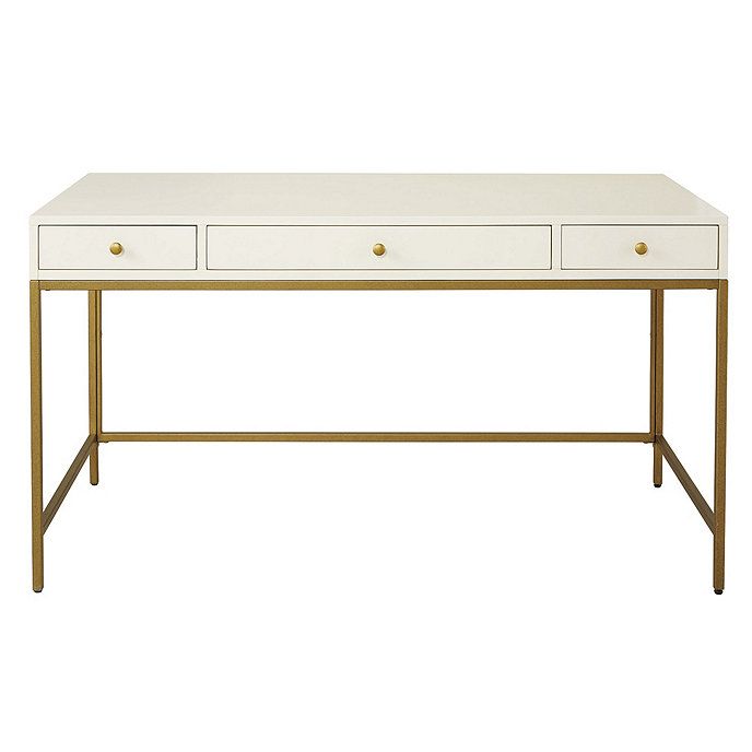 Edith Modern White Desk | Ballard Designs, Inc.