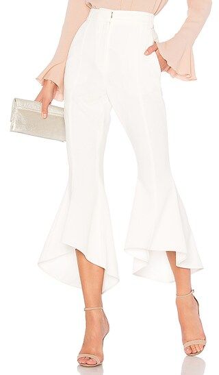 Rebecca Vallance St Barts Cropped Flare Pant in White | Revolve Clothing (Global)