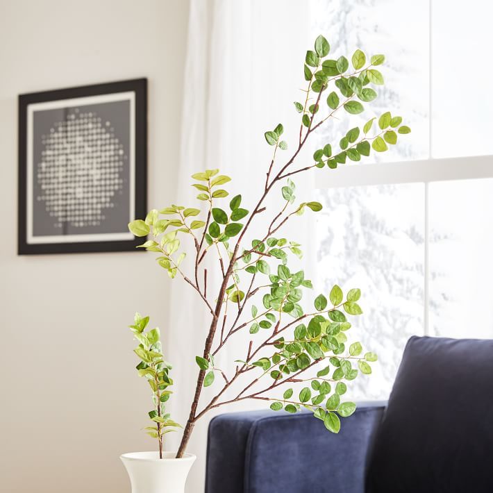 Faux Bean Leaf Branch | West Elm (US)