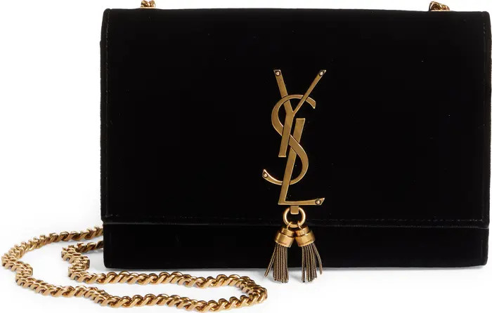 Small Kate Tassel Velvet Crossbody Bag | Nordstrom