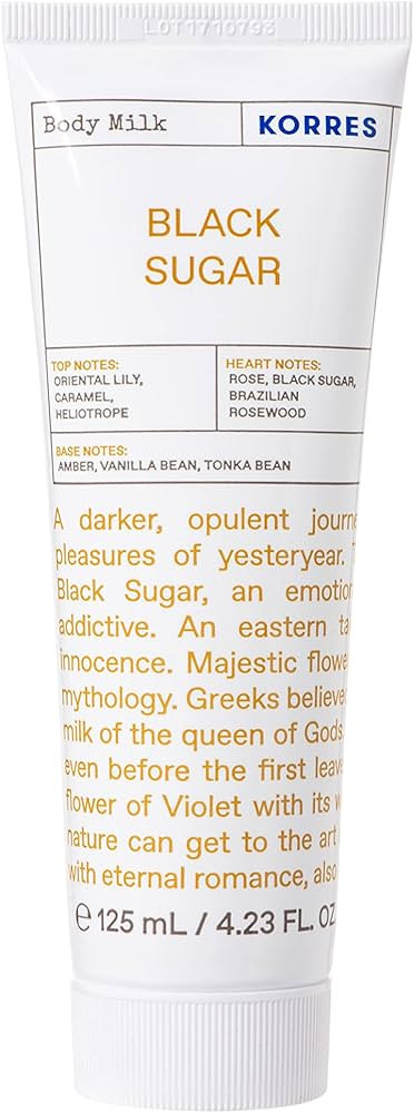 KORRES Deep Hydration Body Milk, Black Sugar, 4.23 fl. oz. | Amazon (US)