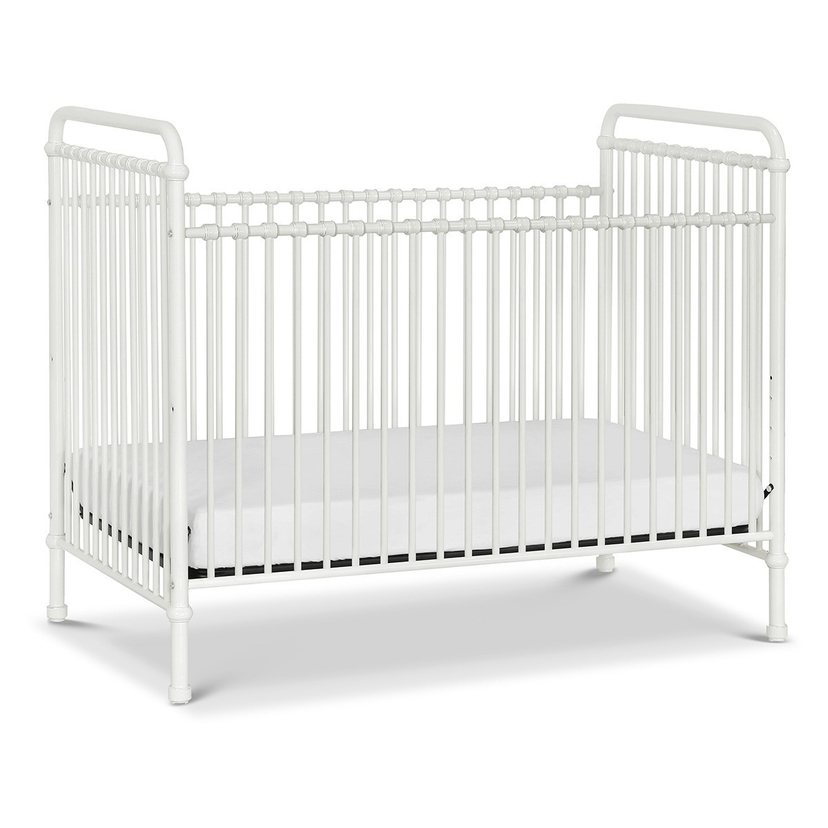 Namesake Abigail 3-in-1 Convertible Iron Crib (Color: Washed White) | The Tot