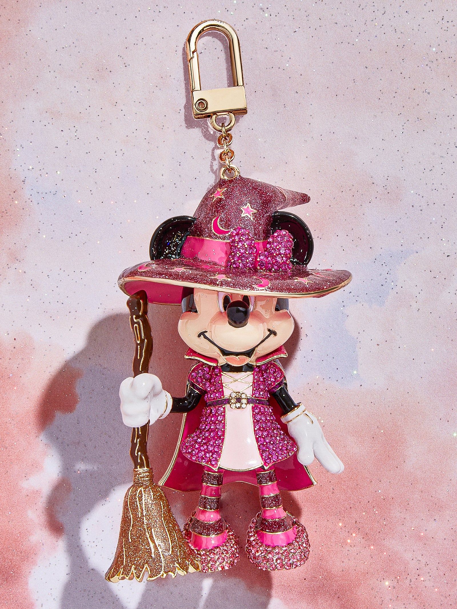 Minnie Mouse Disney Glow-In-The-Dark Bag Charm - Glow-In-The-Dark Minnie Mouse Witch | BaubleBar (US)