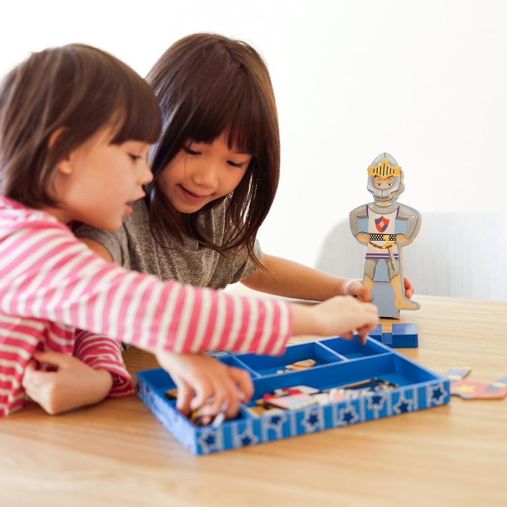 Melissa & Doug Joey Magnetic Wooden Dress-Up Pretend Play Set (25+ pcs) | Amazon (US)