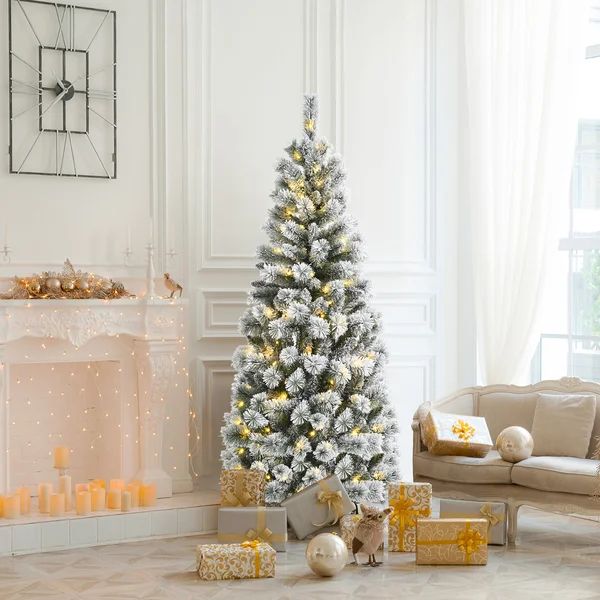 Lighted Artificial Christmas Tree | Wayfair North America