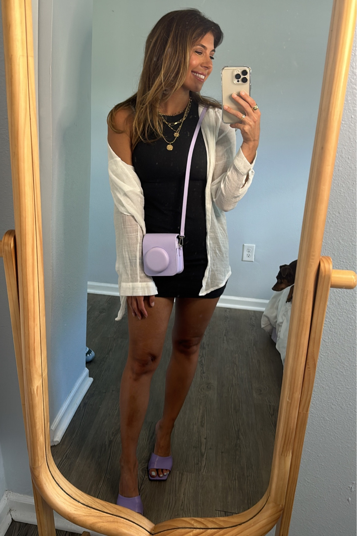 Lavender lover’s dream 💜💜💜 my favorite spring/summer shoes in my favorite color plus my mini instamax camera in the same color with camera case. Kept this skims tank dress and Amazon gauzy button up simple so my jewelry and favorite shoes could shine ✨

#LTKSeasonal #LTKstyletip #LTKshoecrush