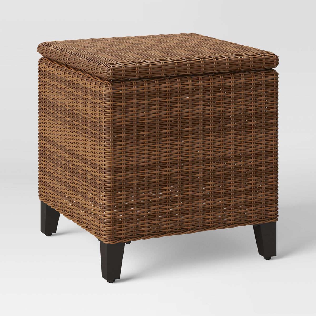 Brookfield Patio End Table with Storage - Brown - Threshold™ | Target