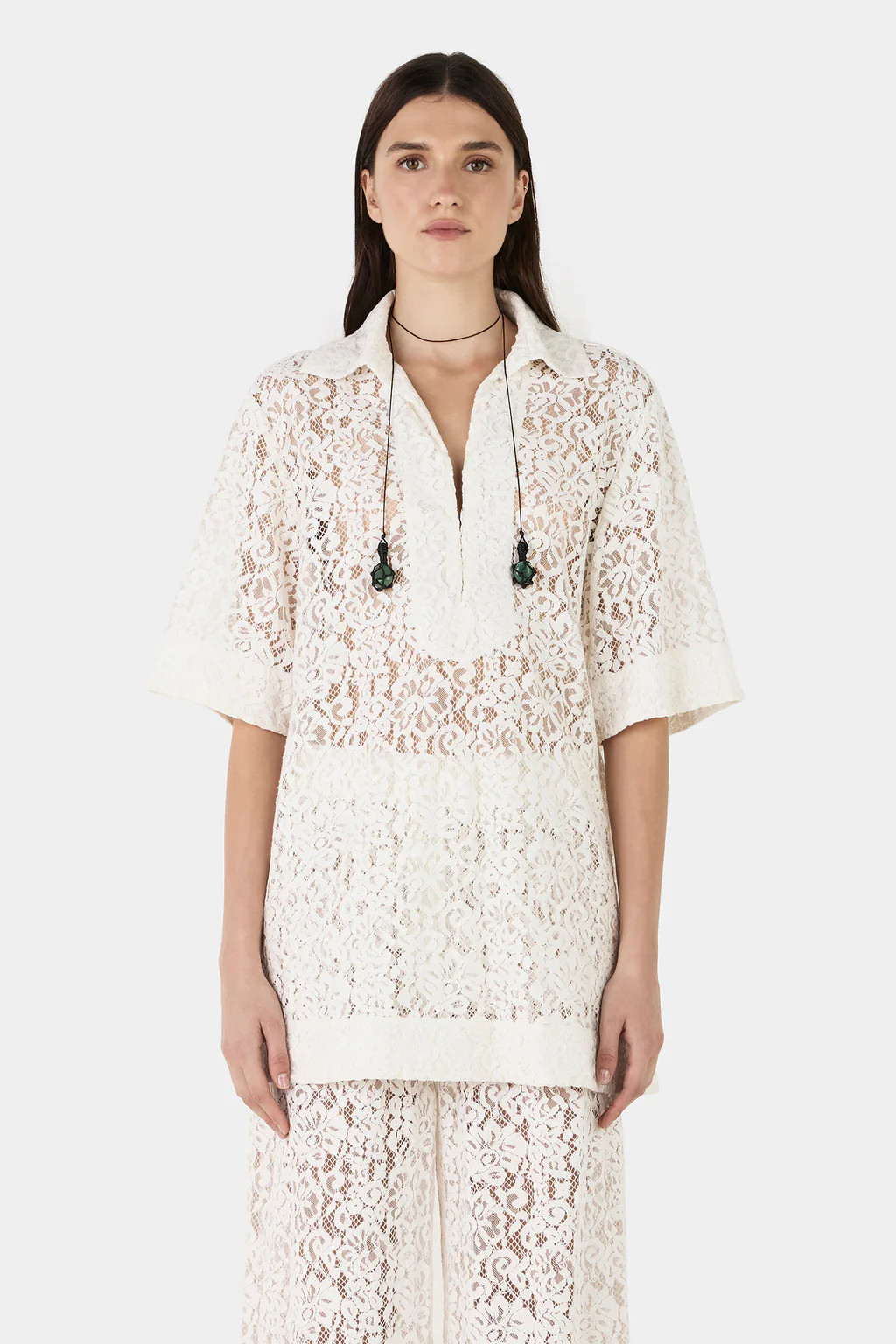 Marlow Lace Top Ivory Lace | Hansen and Gretel