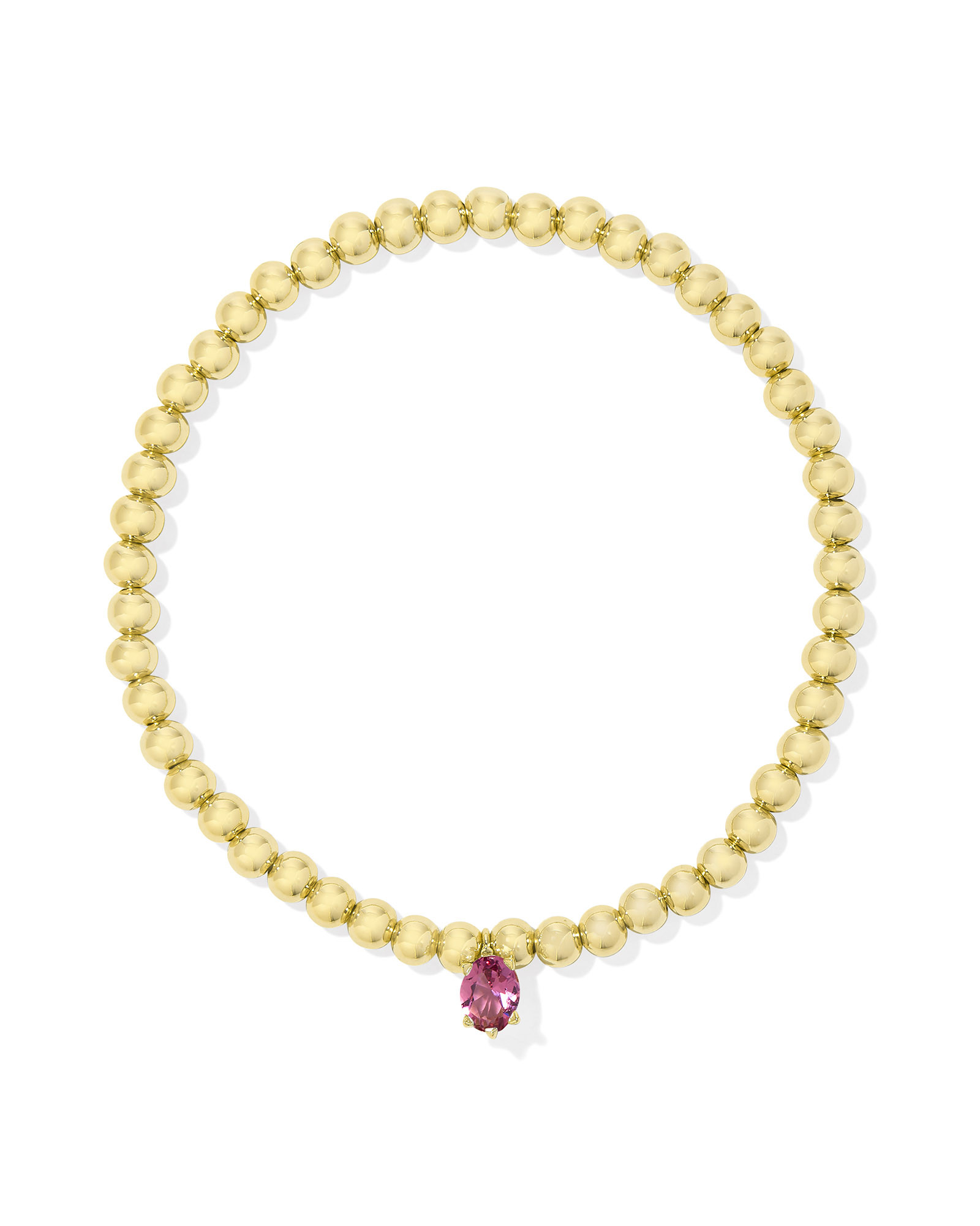 Cailin Gold Stretch Bracelet in Pink Crystal | Kendra Scott