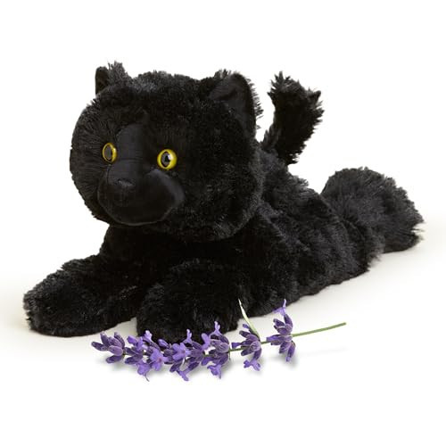warmies Microwavable & Weighted Stuffed Animals, Black Cat - Heated Stuffed Animal, Weighted Plushies for Warmth & Comfort - Cute Soft Plush Toys for Adults & Children (Boys, Girls, Babies & Toddlers) | Amazon (US)