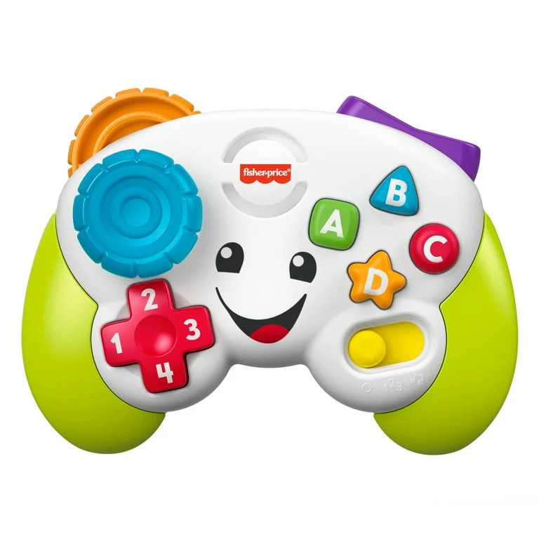 Fisher-Price Laugh & Learn Game & Learn Controller Musical Baby Toy with Lights, Green | Walmart (US)