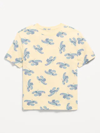 Softest Printed Crew-Neck T-Shirt for Boys | Old Navy (US)