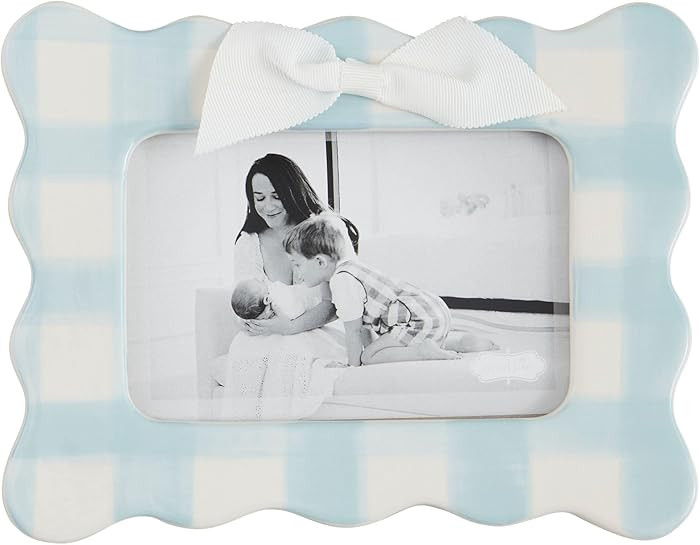 Mud Pie Horizontal Blue Bow Frame; 9" x 7" | Amazon (US)