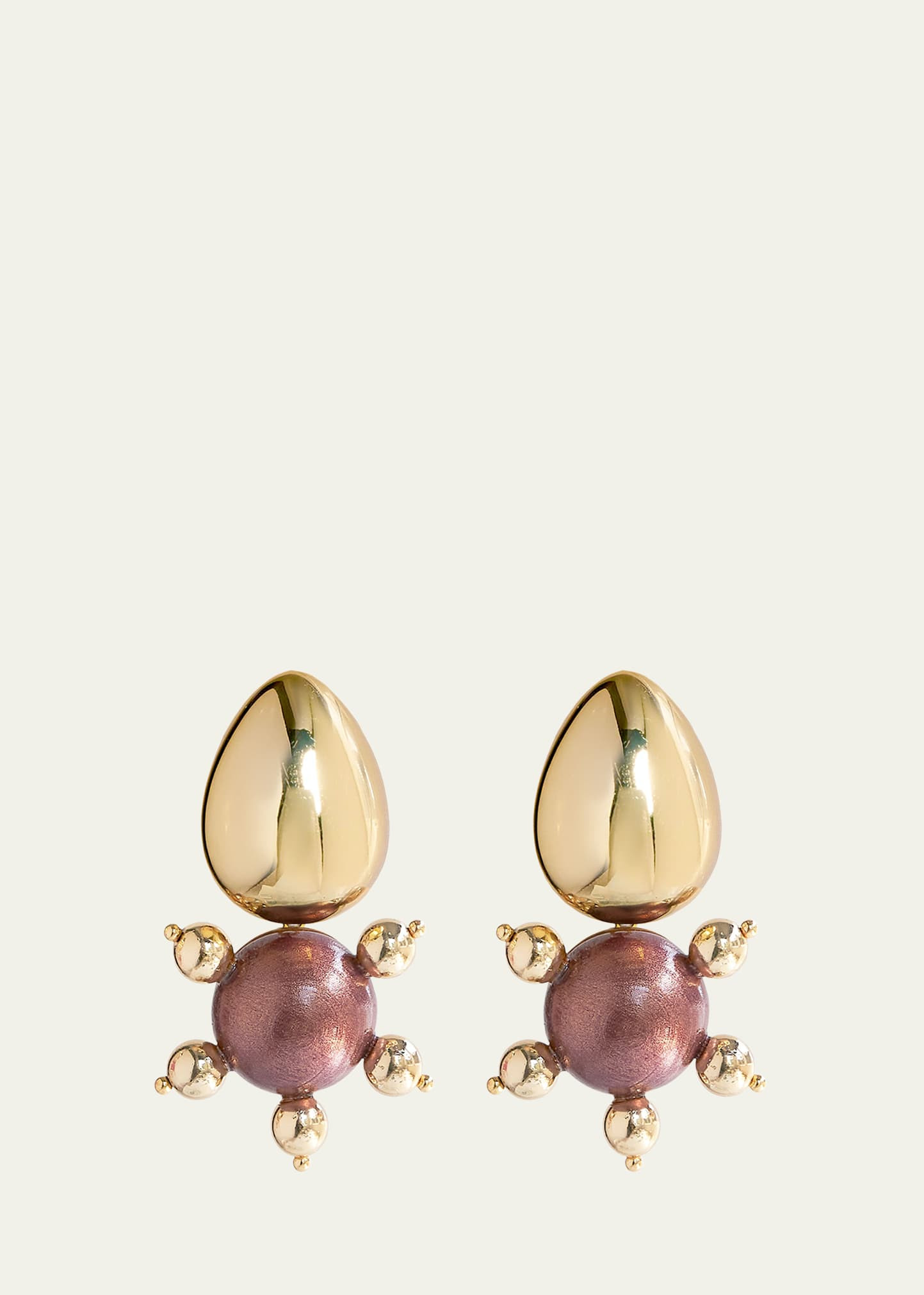 Saule Label Tulia Chocolate Cherry Earrings | Bergdorf Goodman