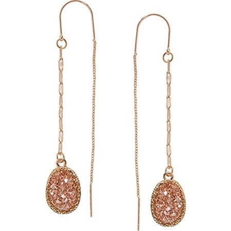 Simulated Druzy Chain Bar Threaders | Walmart (US)