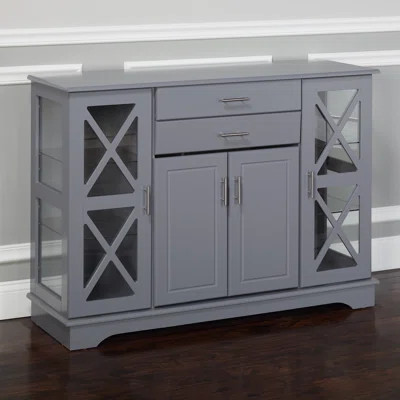 Baity 47.25" Wide 2 Drawer Server Color: Gray | Wayfair North America