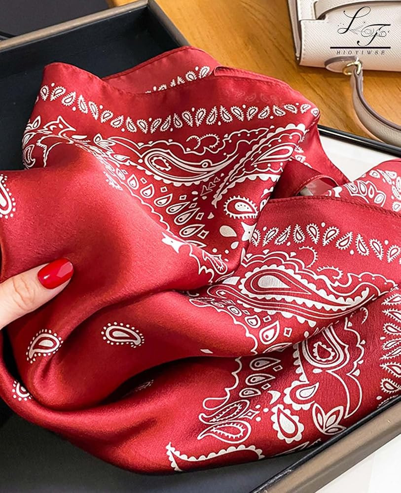 Satin Bandanas Head Scarf For Women Hair Scarves Accessories Lightweight Fashion Wrap Neck Silk S... | Amazon (US)