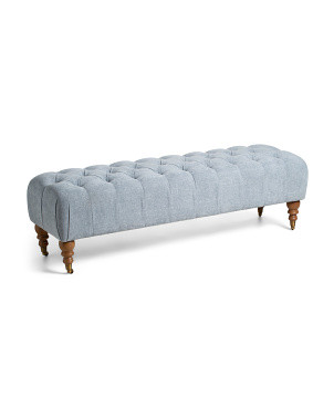 60x18 Tufted Bench On Casters | Furniture & Lighting | Marshalls | Marshalls