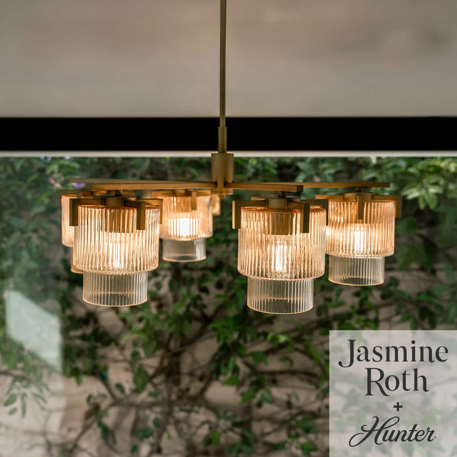 Hunter Ontario Jasmine Roth 5 Light Medium 27 Inch Chandelier Ceiling Light | Hunter Fan Company