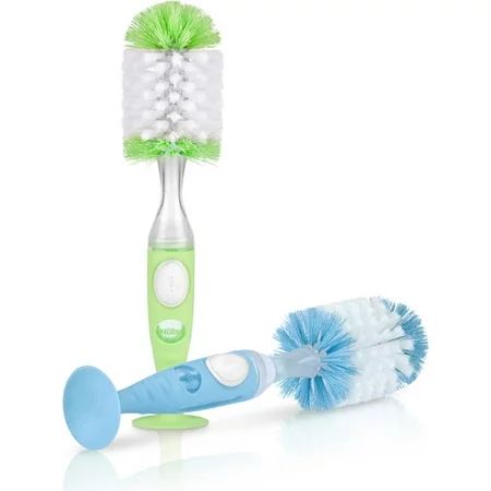 Nuby 2 Pk Soap Dispensing Bottle Brushes, Blue and Green | Walmart (US)