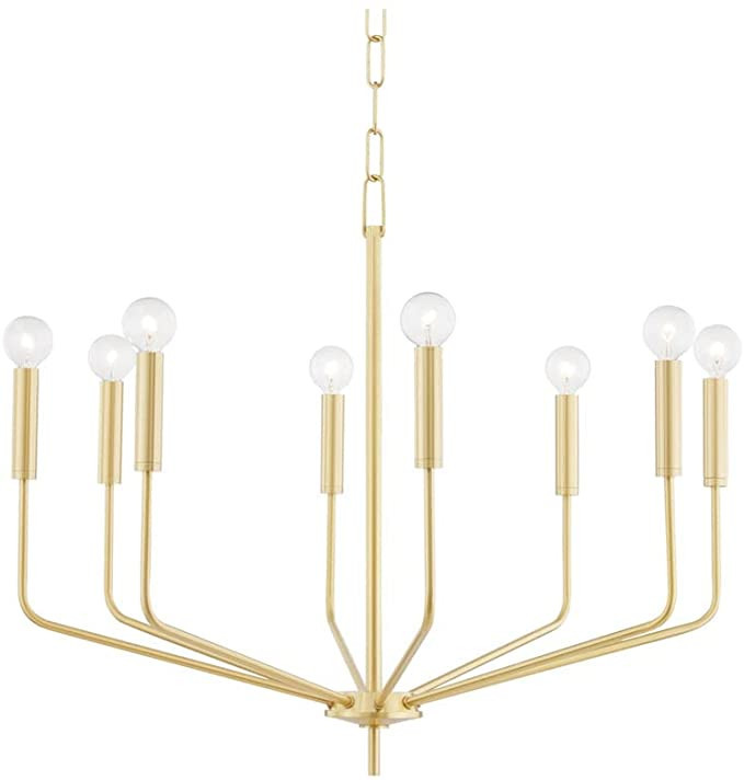 Hudson Valley Lighting H516808-AGB Bailey Chandelier, Brass | Amazon (US)
