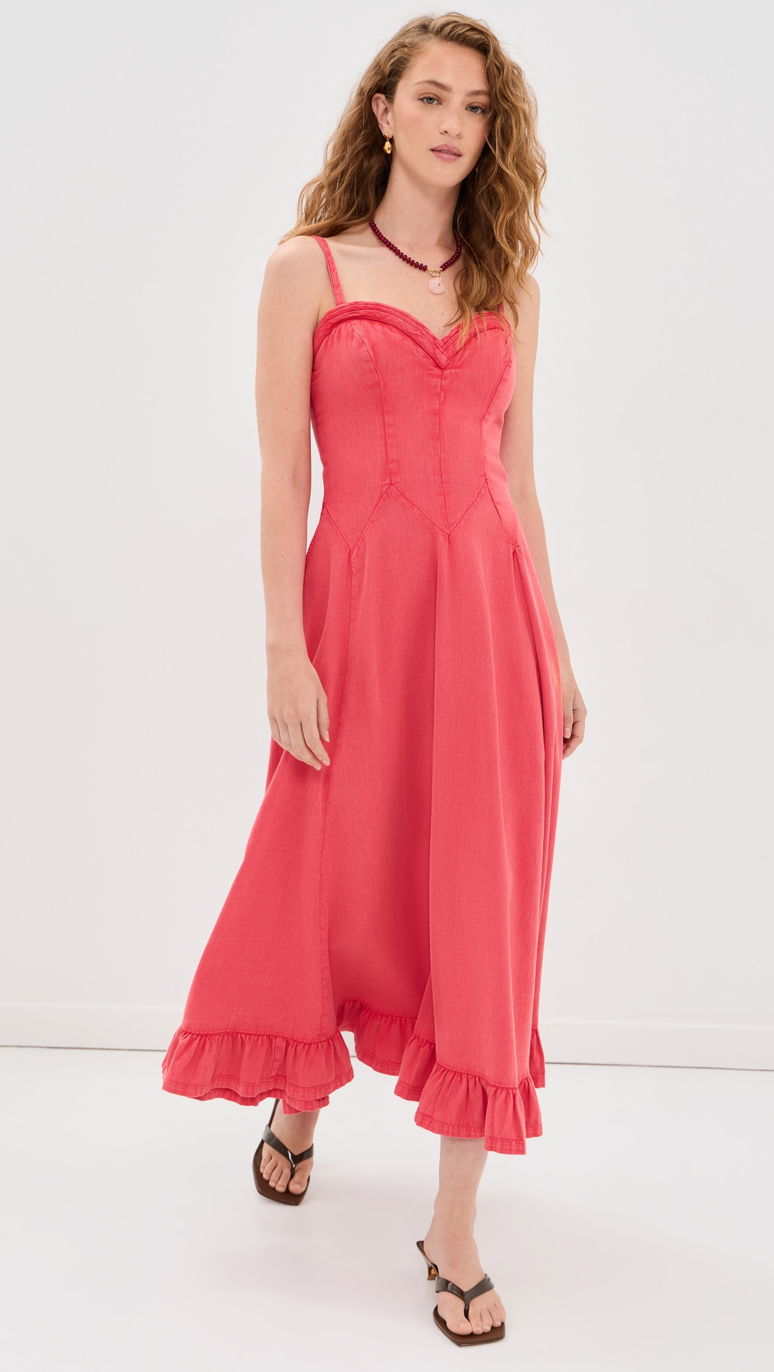 Free People Another Season Midi Dress Sour Sweet L | Shopbop