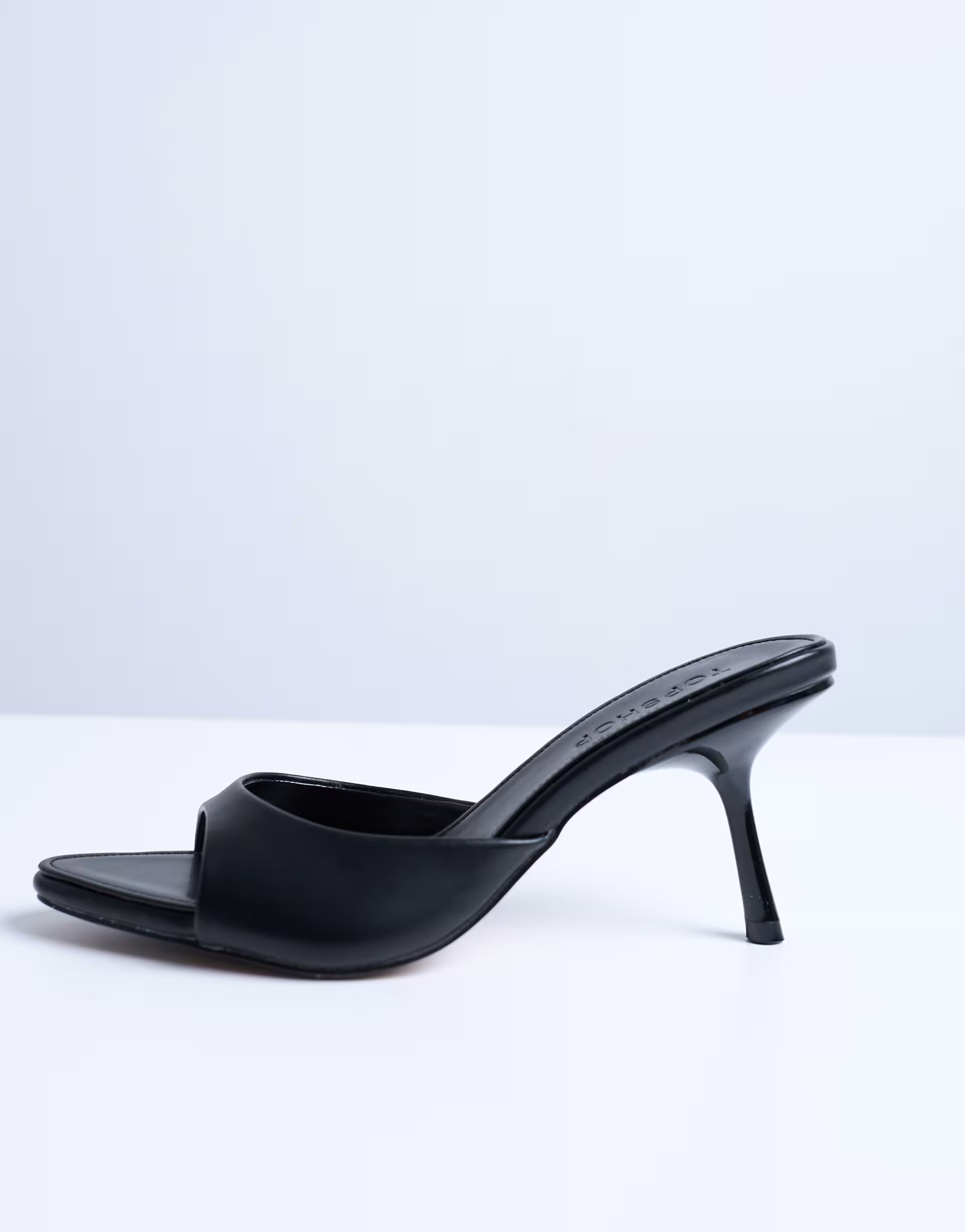 Topshop Isaac point toe mule in black | ASOS (Global)