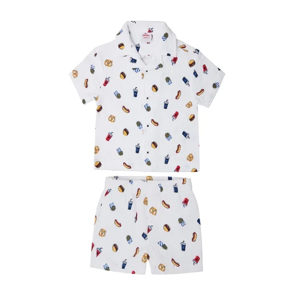 Way to Celebrate Toddler Boy Patriotic Americana Americana Shirt and Short Set, Sizes 12M-5T - Wa... | Walmart (US)