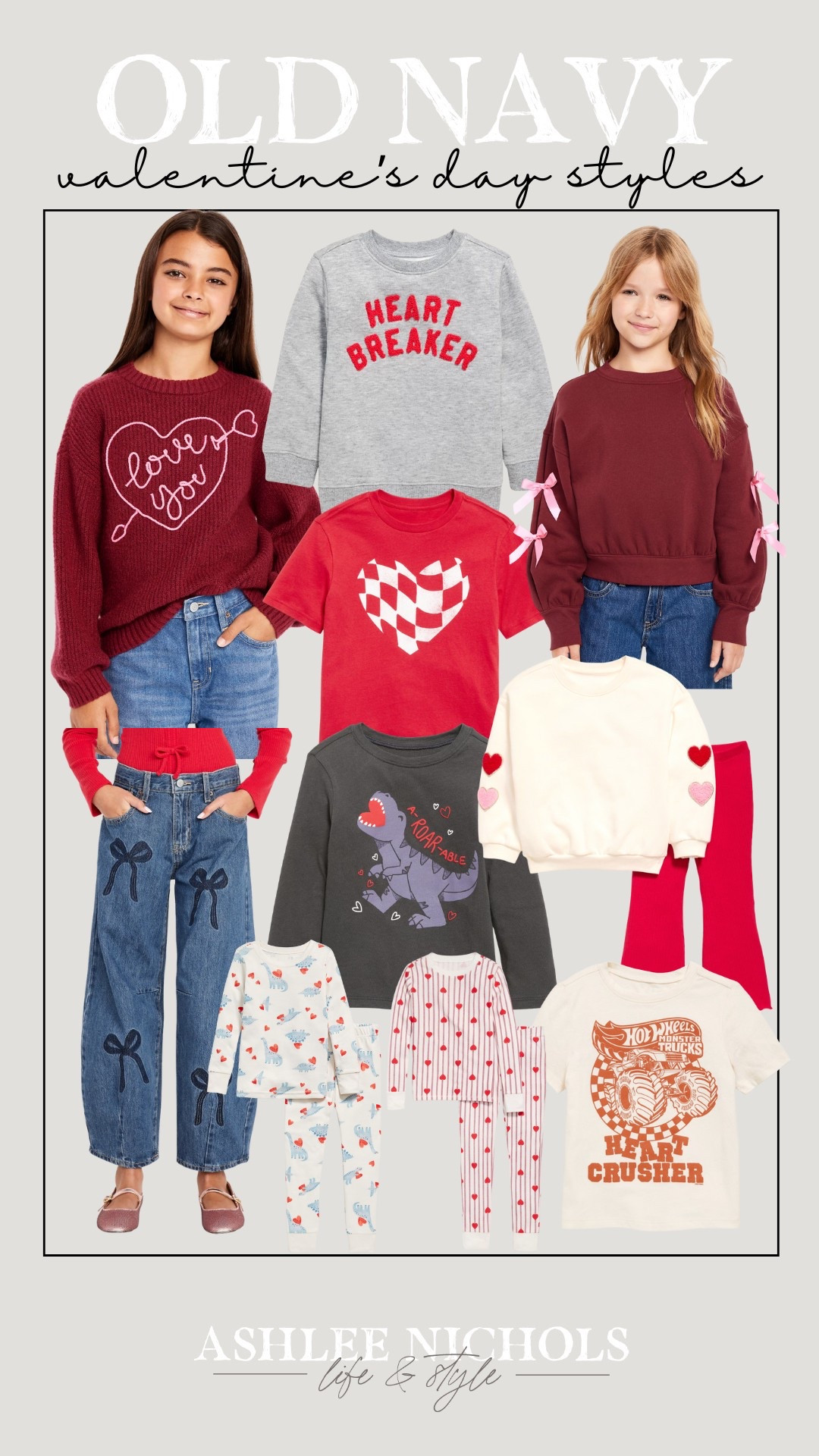 Old navy kids Valentine’s Day styles 