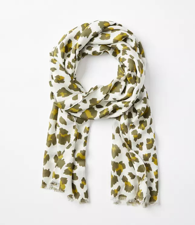 Leopard Paint Scarf | LOFT