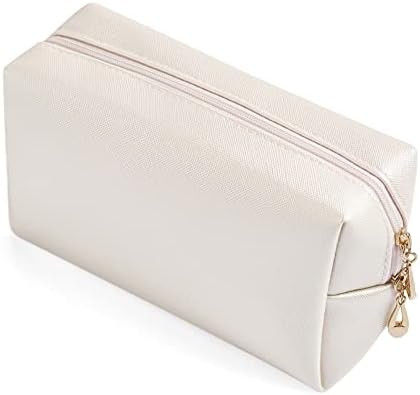 PU Leather Cosmetic Bag for Women Girls Minimalism Makeup Bag for Daily Use Portable Storage Purs... | Amazon (US)