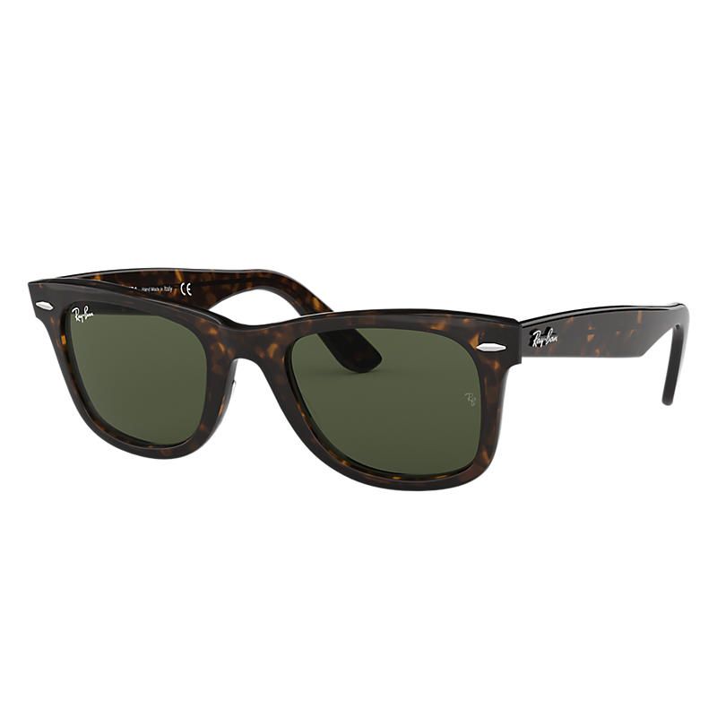 Ray-Ban Men's Original Wayfarer Tortoise Sunglasses, Green Lenses - Rb2140 | Ray-Ban (US)