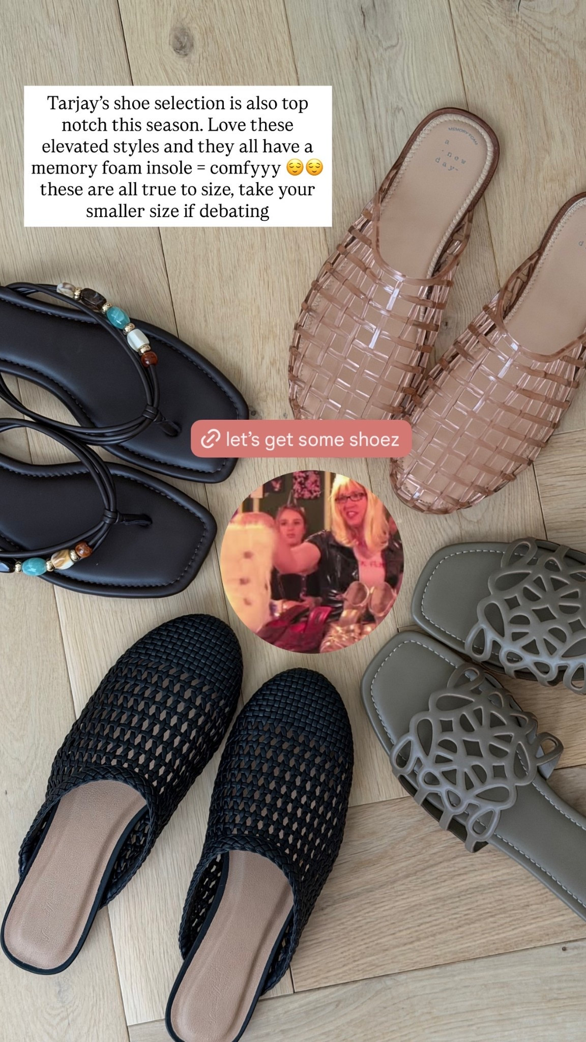Tarjay’s shoe selection is also top notch this season. Love these elevated styles and they all have a memory foam insole = comfyyy 😌😌 these are all true to size, take your smaller size if debating