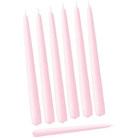 CandleNScent Taper Candles | Tapered Candlesticks - dripless 10 Inch unscented | Pink | 4 Pack | Amazon (US)