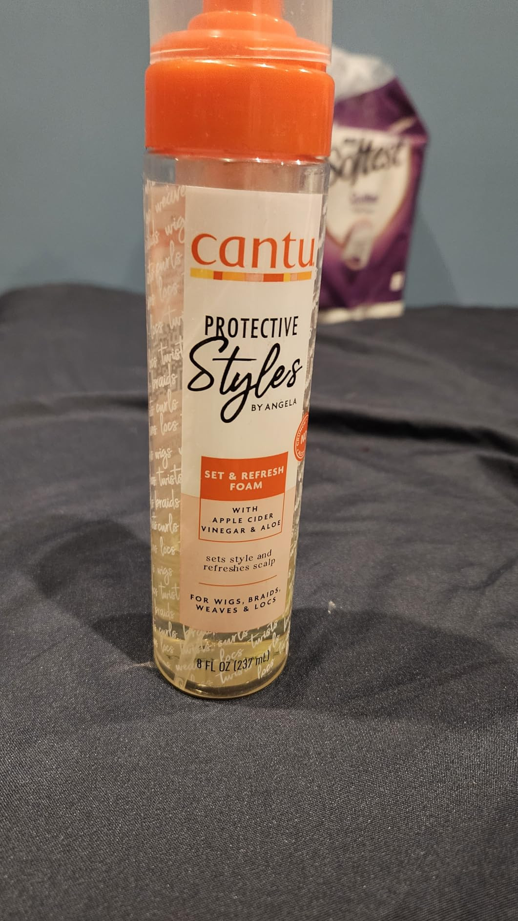 Cantu Protective Styles by Angela Set & Refresh Foam with Apple Cider Vinegar & Aloe, 8 Ounce | Amazon (US)