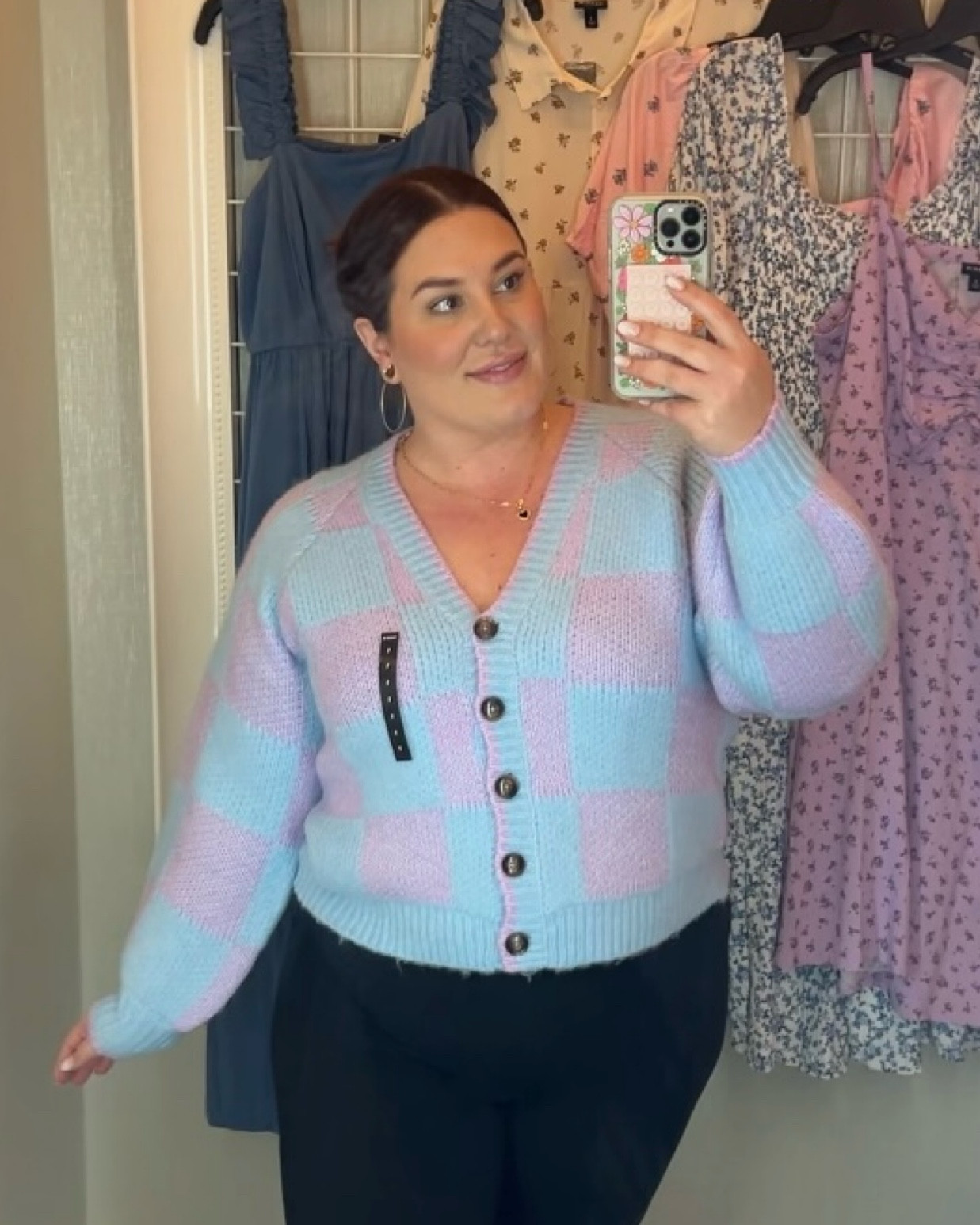 Purple and blue checkered cardigan 🪻💙

#LTKstyletip #LTKmidsize #LTKplussize